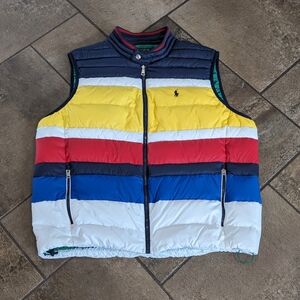 Polo Ralph Lauren Packable Down Puffer Vest Size XL Multicolor